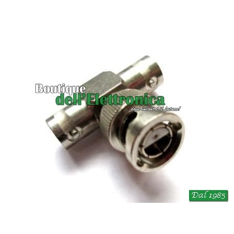 ADATTATORE BNC TWINAX TRIPLO JACK-PLUG-JACK