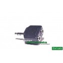 ADATTATORE DA SPINA 3,5MM STEREO A 2 PRESE 3,5MM STEREO