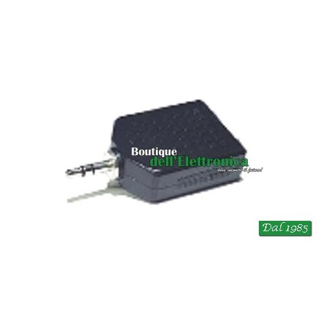 ADATTATORE DA SPINA 3,5MM STEREO A 2 PRESE 6,3MM STEREO