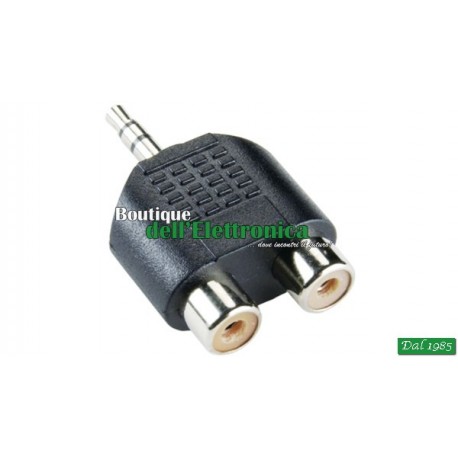 ADATTATORE DA SPINA 3,5MM STEREO A 2 PRESE RCA