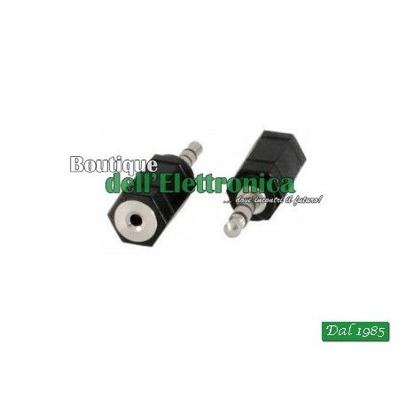 ADATTATORE DA SPINA 3,5MM STEREO A PRESA 2,5MM STEREO