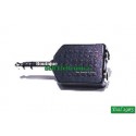 ADATTATORE DA SPINA 6,3MM STEREO A 2 PRESE 3,5MM STEREO