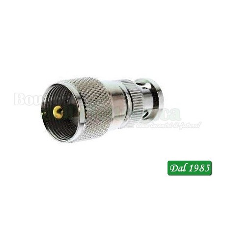ADATTATORE FEMMINA BNC/MASCHIO PL259