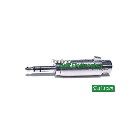ADATTATORE PRESA XLR 3 POLI/SPINA 6,3 STEREO