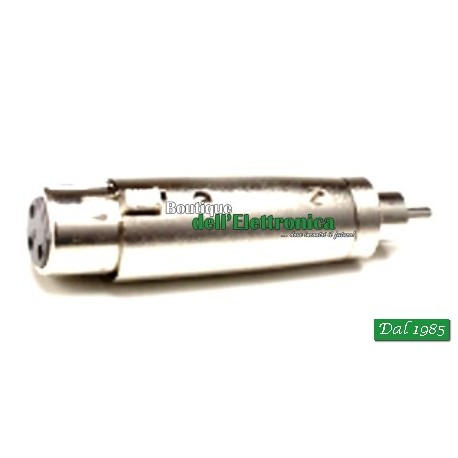 ADATTATORE PRESA XLR 3 POLI/SPINA RCA