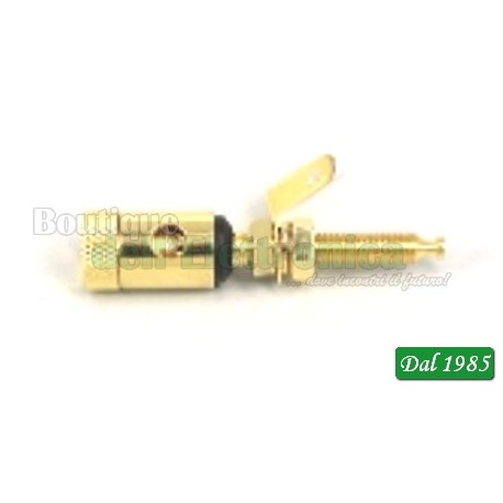 BOCCOLA DA PANNELLO 4MM DORATO NERA