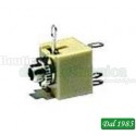 PRESA JACK 2,5MM MONO DA PANNELLO CON INTERRUTTORE N.C.