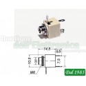 PRESA JACK 3,5MM MONO DA PANNELLO CON INTERRUTTORE N.C.