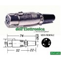 PRESA MICROFONICA XLR 3 POLI CON AGGANCIO