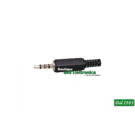 SPINA JACK 3,5MM 4 POLI CON GUIDACAVO