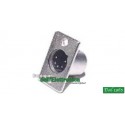 SPINA MICROFONICA XLR DA PANNELLO 4 POLI