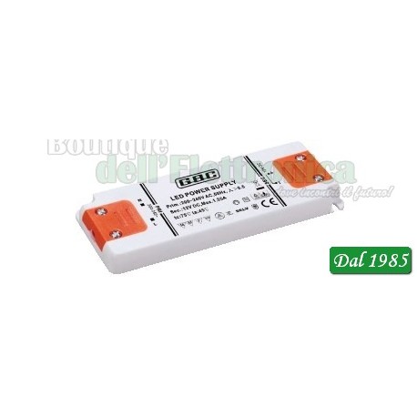 ALIMENTATORE SUPER SLIM CON MORSETTI A VITE 15W / 12V ALIMENTATORE SUPER SLIM CON MORSETTI A VITE 15W / 12V