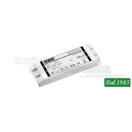 ALIMENTATORE SUPER SLIM CON MORSETTI A VITE 60W / 12V ALIMENTATORE SUPER SLIM CON MORSETTI A VITE 60W / 12V