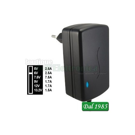 ALIMENTATORE SWITCHING 5-6-7,5-9-12-13,2Vcc 2,5A
