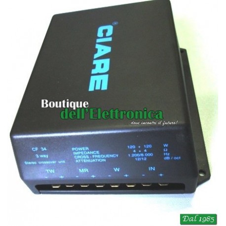 FILTRO CROSSOVER CIARE CF34 STEREO - 3 VIE 120+120W 4+4 OHM