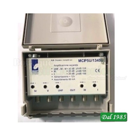AMPLIFICATORE DA PALO A BANDE SEPARATE - I - III - UHF - IV - V
