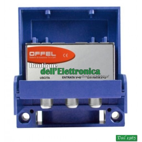 AMPLIFICATORE DA PALO OFFEL (28-016) 2 INGR. V+U PER 2 LOG.12V 50 mA