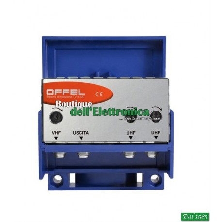 AMPLIFICATORE DA PALO OFFEL (28-040) ) 3 ing. V-U-U - 3 regolazioni 21/60 LTE READY