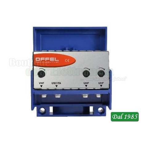 AMPLIFICATORE V-U-U-21/60 3 IN 35 DB 12 VOLT
