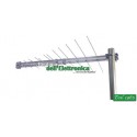 ANTENNA TV MINI-LOGARITMICA VHF/UHF III/IV/V 32 ELEMENTI PREMONTATA