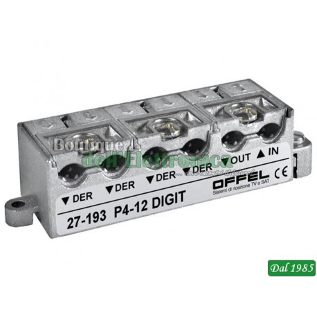 DERIVATORE 4 VIE 12DB