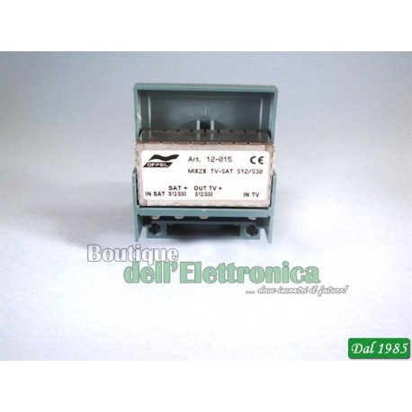 MISCELATORE OFFEL(12-015) TV-SAT 2 INGR. X CAN. RIMODULATO BANDA S12÷S30