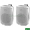 COPPIA CASSE ACUSTICHE 2 VIE 30W IP65 COLORE BIANCOWALL-04/WS