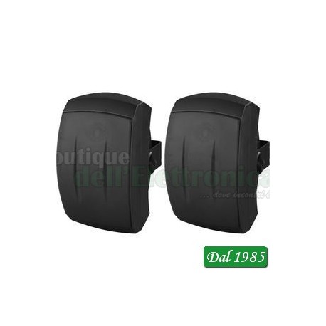 COPPIA CASSE ACUSTICHE 8 OHM 50W IP 55 NERO