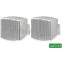 COPPIA MINI ALTOPARLANTI 8 OHM 20 WATT COLORE BIANCO