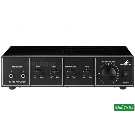 MIXER AMPLI 100V 20W ALIMENTAZIONE 220V/12V