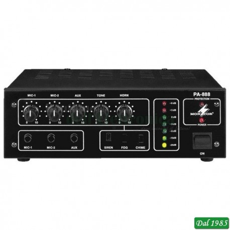 MIXER AMPLIFICATORE 100 VOLT 45 WATT ALIMENTAZIONE 220VOLT-12VOLT