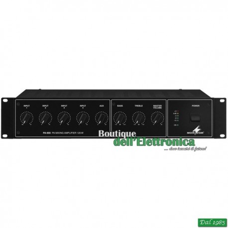 MIXER AMPLIFICATORE MONACOR PA-900 100V 120W 4 INGRESSI