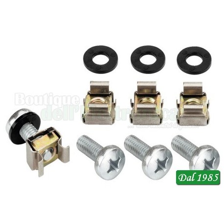 SET DI VITI E DADI PER GUIDA RACK MZF-8019