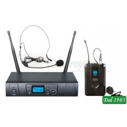 SET RADIOMICROFONO AD ARCHETTO UHF 16 CH