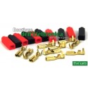 KIT 10 FASTON FEMMINA CON COPRIFASTON PASSO 2,8MM PICCOLI
