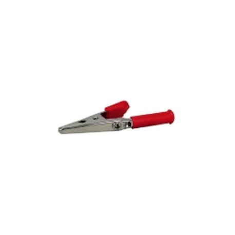 PINZA A COCCODRILLO MANICI ISOLATI 50MM ROSSA