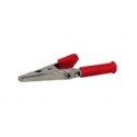 PINZA A COCCODRILLO MANICI ISOLATI 50MM ROSSA
