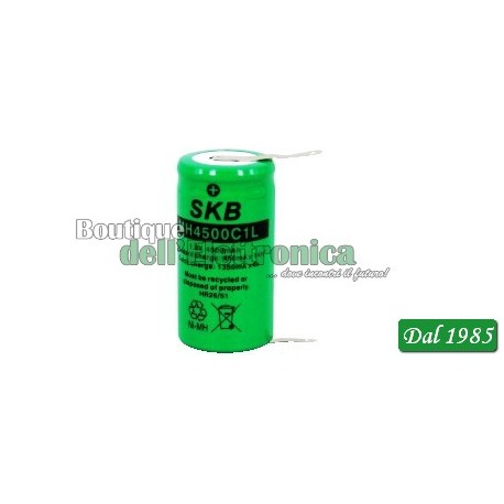 BATTERIA RICARICABILE SKB AL NI-MH CILINDRICA - C (1/2 TORCIA)
