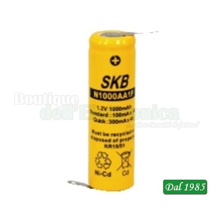 BATTERIE STILO NI/CD 1000MA O/DIR