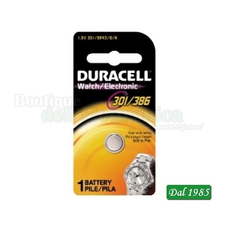 PILA 301/386 DURACELL ALL\'OSSIDO DI ARGENTO