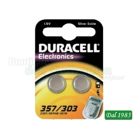 PILA ALL\'OSSIDO DI ARGENTO DL 357/303 DURACELL