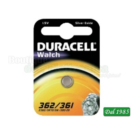PILA ALL\'OSSIDO DI ARGENTO DL 362/361 DURACELL