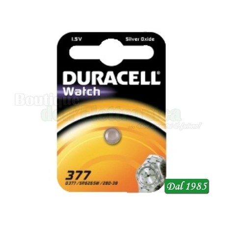 PILA ALL\'OSSIDO DI ARGENTO DL 377 DURACELL
