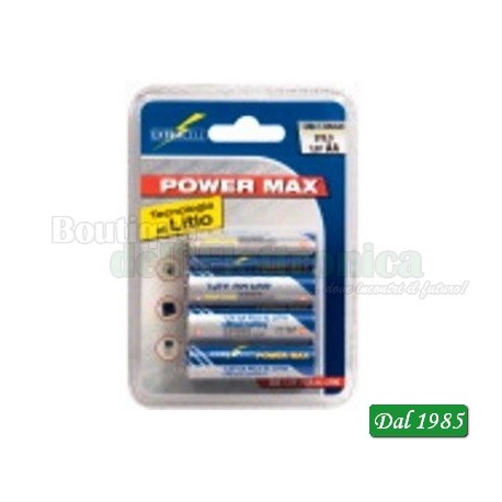 PILA LITIO AA 1,5V 2900mAh * NON RICARICABILI*