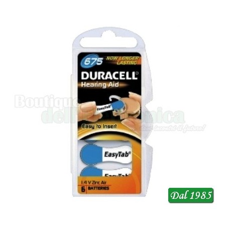 PILE ACUSTICA DURACELL DA 675