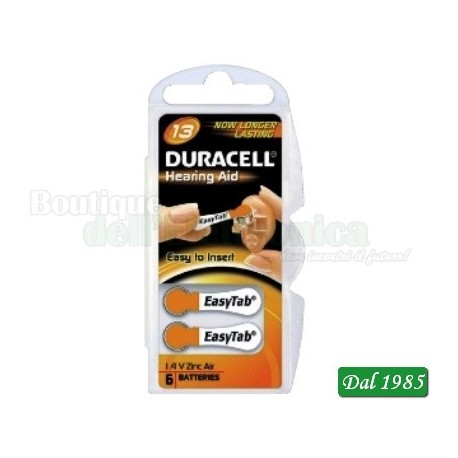 PILE ACUSTICA DURACELL DA13