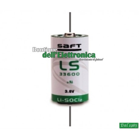 PILE LITIO SAFT 3,6V TORCIA D