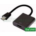 ADATTATORE PRESA HDMI- SPINA USB 3.1 TIPO “C”