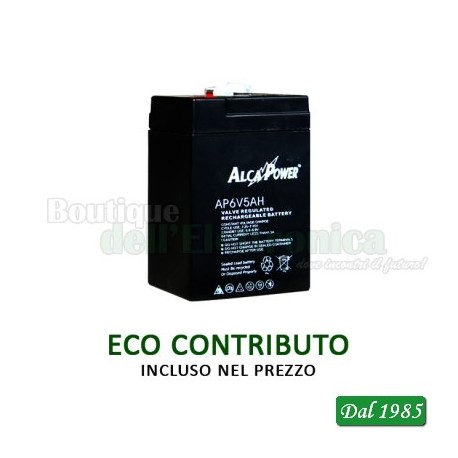 BATTERIA AL PIOMBO 6V 5Ah ALCA POWER