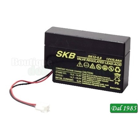 BATTERIA AL PIOMBO SKB 12V - 0,8 AH